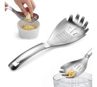 Multifunction Spoon,CuillèRe de Cuisine en Acier Inoxydable FabriquéE à Partir de MatéRiau de Qualité 304 avec RâPe Presse PuréE et Fonctions Multi TâChes，B