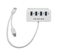 Multifunctional 4-Port USB 3.0 Hubs with Tablet Stand Holder Type-C USB Hub Power Supply Adpter Splitter for PC Laptop Computer