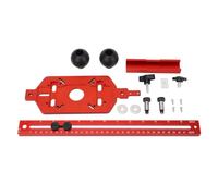 Multifunctional Aluminium Alloy Router Milling Groove Bracket, Adjustable Router Jig Tool for Woodworking, with Handles for Stable Cutting, Wide Grooving Range 60 300mm,