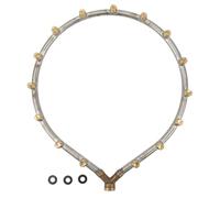 Multifunctional Annular Nozzle, Multi Head Ring Shaped Atomizing Nozzle with G3/8 Female for Faucets Quick Connectors and Car Wash Water Tools (15 Head)