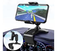 Multifunctional Car Phone Holder, 360 Degree Rotation Universal (Black-1)
