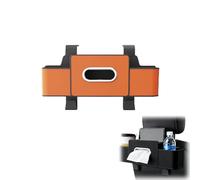 Multifunctional Car Seat Back Storage Box with Tissue Box & Hooks, Durable Seat Back Storage Box for Phone, Drink, Handbag, and Snacks (Orange*1pcs)