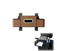 Multifunctional Car Seat Back Storage Box with Tissue Box & Hooks, Durable Seat Back Storage Box for Phone, Drink, Handbag, and Snacks (Brown*1pcs)