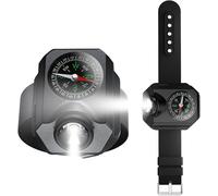 Multifunctional Compass,Hiking Camping Lamp With Compass,Led Emergency Light,Flashlight That Works At Night,5 Lighting Modes,Suitable For Hiking And Camping