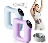 Multifunctional Fascia Ring for the Entire Body, Electric Massage Ring with 3 Modes 5 Levels, Percussion Massager for Muscle Recovery Deep Tissue Relaxation and Full Body Use (Blue+Purple)