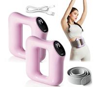Multifunctional Fascia Ring for the Entire Body, Electric Massage Ring with 3 Modes 5 Levels, Percussion Massager for Muscle Recovery Deep Tissue Relaxation and Full Body Use (Pink*2)
