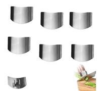 Multifunctional Finger Protector for Cutting, 2026 New Stainless Steel Finger Guard for Cutting, Protector Avoid Hurting When Slicing and Dicing Kitchen (6PCS)