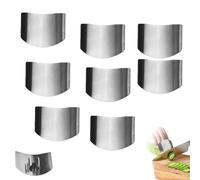 Multifunctional Finger Protector for Cutting, 2026 New Stainless Steel Finger Guard for Cutting, Protector Avoid Hurting When Slicing and Dicing Kitchen (8PCS)