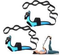 Multifunctional Foot & Leg Stretching Strap with 6 Loops for Training (Blue)