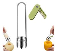 Multifunctional Fruit And Vegetable Core Remover, 304 Stainless Steel Core Digger, Red Bell Pepper Seed Corer Tool with peeler for Kitchen Gadget (1Pcs)