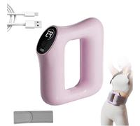 Multifunctional Full-Body Fascia Ring, Fast Fat Burning Yoga Ring Massager, Ergonomic Electric Fascia Massager, 3 Modes & 5 Intensity Levels, 360° Full-Body 3-in-1 (Pink)