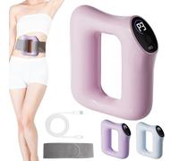 Multifunctional Full-Body Fascia Ring,Full Body Fascia Ring with Deep Muscle Relaxation Function,2025 Upgraded Ergonomic Electric Fascia Massager,For Abdomen, Neck, Waist, Arms and Legs (Pink)