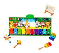 Multifunctional Kids Piano & Drum Mat - Musical Toy for Strollers
