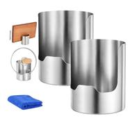 Multifunctional Kitchen Utensil Holder, Stainless Steel Countertop Organizer and Spoon Rest for Countertop, Space-Saving Pot Lid Rest Stand for Home, Cooks, Kitchens，2 pcs