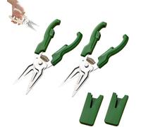 Multifunctional Labor-saving Kitchen Shear, Spring Assisted KitchenShears, Kitchen Scissors with Detachable Cover, for Fish, Chicken and Everyday Home (Green,2PCS)