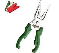 Multifunctional Labor-saving Kitchen Shear, Stainless Steel Kitchens Shear Heavy Duty, Multifunctional Duty BBQ Meat Shears, for Chicken BBQ Vegetable (Green)