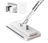 Multifunctional Lazy Mop with 2 Cloths Hands-Free Flat Clip Mop for Hardwood Tile Floor Cleaning