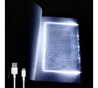 Multifunctional LED Flat-Panel Night Vision Reading Lamp, Flat Book Lights for Reading At Night in Bed, Portable Clip-on Led Reading Light, Usb Rechargeable Book Light (1Pc)