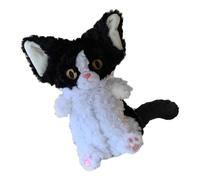 Multifunctional Pencil Case, Adorable Cat Pencil Case, Plush Pencil Case, Large Capacity Pencil Box, Cat-Shaped Pencil Box for Kids Children Girls School Supplies (noir, blanc, noir et blanc), Noir et