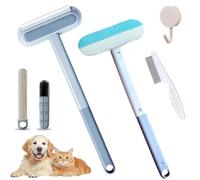 Multifunctional Pet Hair Removal Brush,2025 New 4 in 1 PetHair Removal Tool,Cat Dog Hair Remoer Brush,Reusable Washable Scraper Lint Brush for Couch, Carpet, Furniture, Car Seat (3pcs)