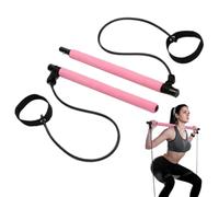 Multifunctional Pilates Bar - Latex Rope Sculpting Fusion Pilates Bar Elastic Lightweight | Easy Installation Multifunctional Portable Fitness Supplies for Yoga