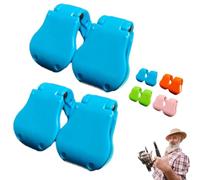 Multifunctional Rod Holder, multifunctional fishing rod holder, Portable Beach Fishing Pole Holder for Ground, Wall Mounted Fishing Pole Straps for Car, Auto Fixed Fish Poles Holders (Blue, 4 Pcs)