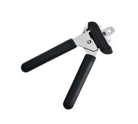 Multifunctional Stainless Steel Professional Tin Manual Can Opener Craft Beer Grip Opener(2Pcs,Black)