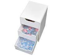 Multifunctional Storage Box, 3 couches Organiseur Box, Large Capacity Organizer, Space Saving Stationery Holder 13 x 8 x 9 cm, 5,12 x 3,15 x 3,54 Inches for Cosmetics, Remote Control