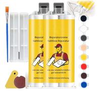 Multifunctional Tile Stone Crack Repair Kit, Tile Granite and Marble Repair Kit, Granite Repair Kit for Chips, Tile and Ceramic Glaze Repair Paste, Ceramic Stone Tile Floor Crack Repair Kit (2pcs)