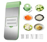 Multifunctional Vegetable Cutter, 11x4" Mildewproof Stainless Steel Veggie Slicer And Chopper With 5 Blades, Food Grade Slicer Vegetable Cutter For Kitchen Multifunctional, Veggi
