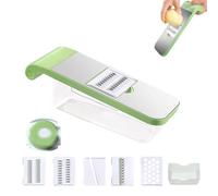 Multifunctional Vegetable Cutter, Adjustable Vegetable Cutter with Stainless Steel Blades, Manual Food Cutters & Dicer, for Kitchen Vegetables, Meal Prep (With box)