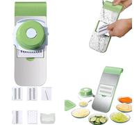 Multifunctional Vegetable Cutter, Portable Mandoline Slicer for Kitchen, 5-Blade Set Multifunctional Vegetable Cutter, Kitchen Gadgets (5-blade)