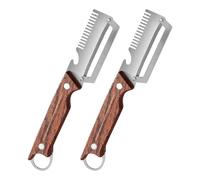 Multifunctional Vegetable Peeler | 2 Pieces Stainless Steel Bottle Opener Non-Slip | Multi Function Vegetable Peeler | for Sugar Cane Pumpkin Carrot Pineapple Restaurant Barbecue