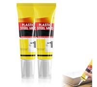 Multifunctional Waterproof White Caulk with Scraper, mastic silicone blanc étanche, Kit de réparation des joints de carrelage, mastic universel blanc avec protection pour bain, douche, cuisine (2PCS)