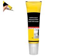 Multifunctional Waterproof White Caulk with Scraper,Stronger Adhesion Caulking Sealant for Kitchen&Bathroom,Sink Caulking Sealant,White Caulking Silicone Waterproof,Quick-Drying Shrink Crack Proof (1)