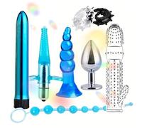 Multifunktionale HüFte Glatte Stretcher 8-Teiliges Set FüR Zuhause Tief KöRper FlexibilitäT Training + Y6 (Blau)