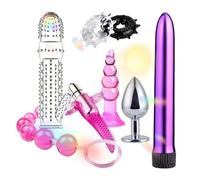 Multifunktionale HüFte Glatte Stretcher 8-Teiliges Set FüR Zuhause Tief KöRper FlexibilitäT Training + Y6 (Pink)