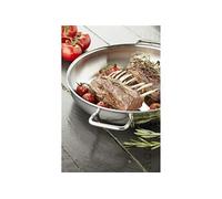 Multifuntion Bakpan Inox Met 2 Grepen + Dichtgelegde Rand De