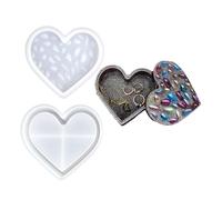 Multifuntional Silicone Mold for Heart Pattern Candle Holder Moulds Organizers Moulds Suitable for Various Materials Storage Container Craft Molds