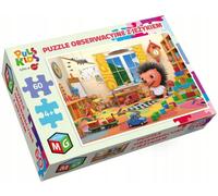 MULTIGRA Puzzle d'observation avec un hérisson pour enfants 60 pièces 05105