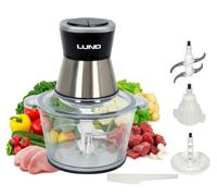 Multihachoir 3 En 1 Ensemble Mixeur Fouet Hachoir De Cuisine Bol En Verre De 2L