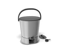 Multikraft Seau de Compostage Bokashi Organko "Essential Grey" - 15,3 L - 1 Seau
