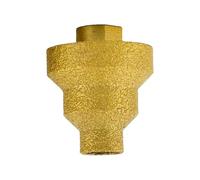 Multilayered Cone Reamer, Step Drill Bit, 1.97x1.97x3.27 Inches Conical Tile Drill Bits with Bevel Chamfer Design, Masonry Drilling Accessory for Durable Woodworking, Woods and Concrete Use
