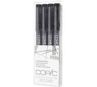 Multiliner Lot De 4 Marqueurs Fins Noir.[Z736]