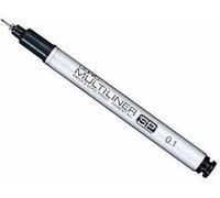 Multiliner Sp Black 0,1 Mm Feutre À Pointe Fine En Aluminium Avec Encre Pigmentée Noire Imperméable Pour Croquis, Dessins Et Illustrations