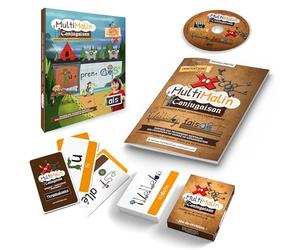 Multimalin conjugaison imparfait, passé composé, passé Simple: Coffret avec Un Cahier d'apprentissage, 2 Jeux de 48 Cartes et Un DVD