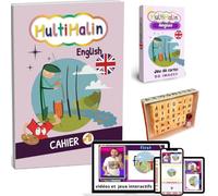 MultiMalin Pack Anglais - Vocabulaire + Grammaire par Images Mentales | Maîtrise orale et écrite des 90 Mots Anglais Les Plus fréquents + Notions Essentielles de Grammaire et de Conjugaison