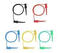 Multimeter Test Leads | 5Pcs Colorful SMD IC Test Clips | Silicone Hooks for Electronics/Circuit Boards/DIY Projects | High - Accuracy Electrical Measurement Tools