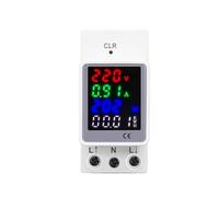 Multimètre, 4IN1 AC 100A Tension Courant Moniteur D'énergie Électrique Compteur AMP Mètre Ampèremètre Din Rail(AC 70-150V)