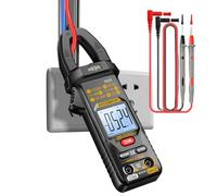 Multimètre à Pince Numérique - 4000 Points Testeur DC Sans Contact | Multimètre Numérique à Affichage et Plage Automatique pour Courant Tension Électrique Automobile | Usage Domestique Garag